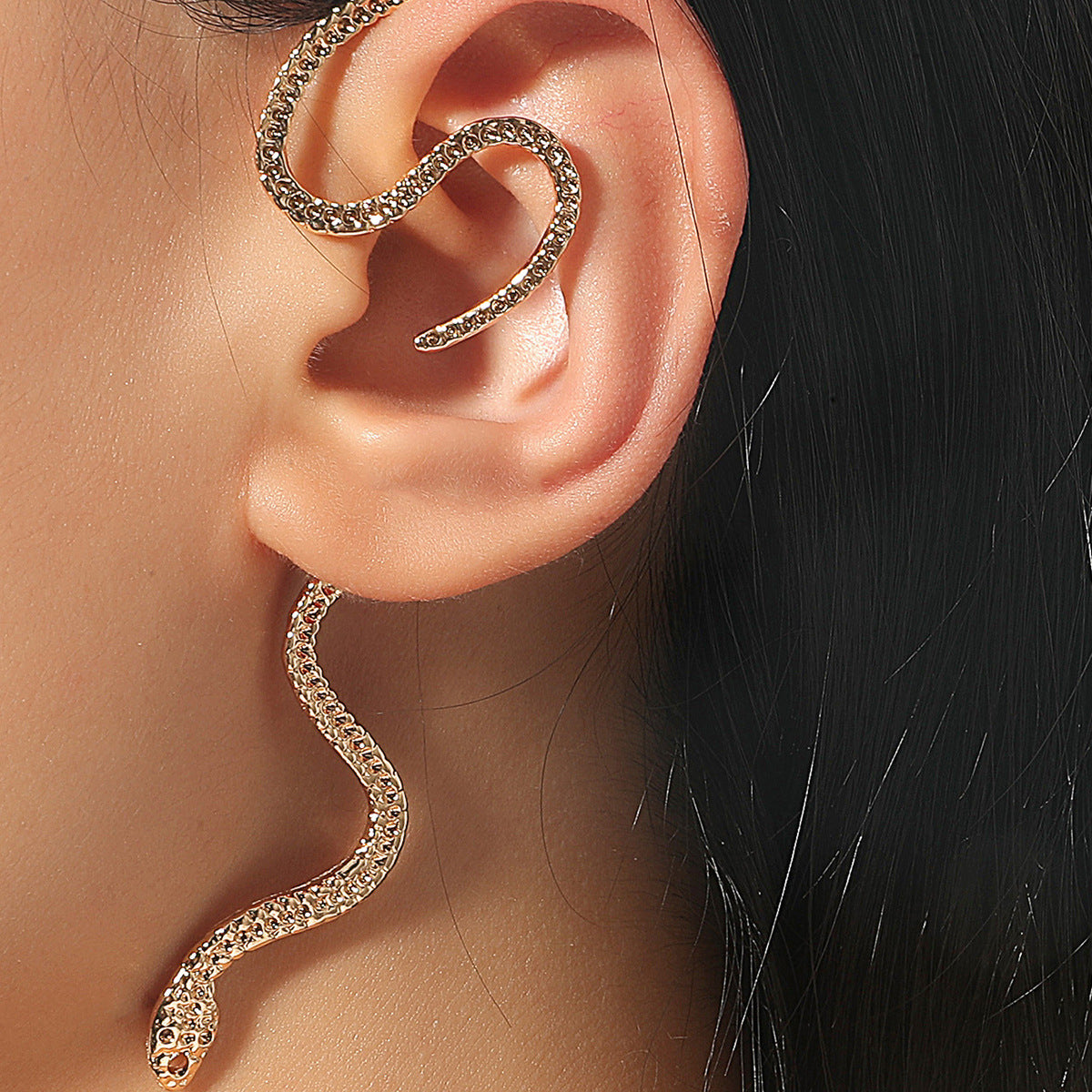 Statement Earring – Serpent Ear Wrap | Iconic Sparkle