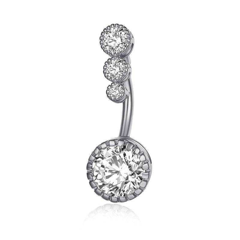 Tennis & Sparkle – Crystal Belly Ring | Premium Shine