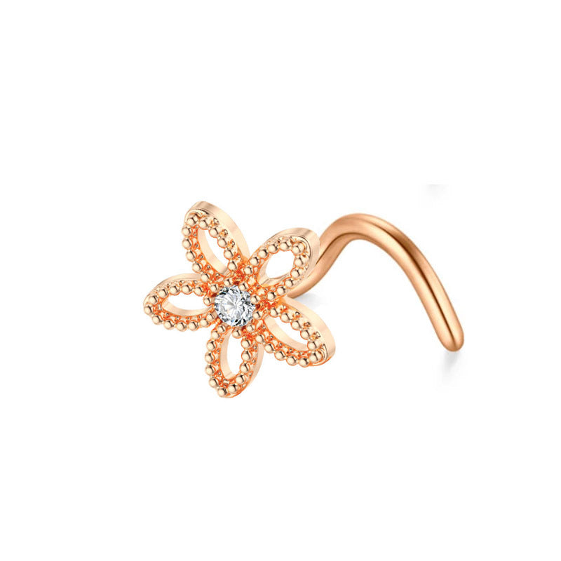 Minimal Piercing – Nose Stud (Choose Your Icon) | Sparkle