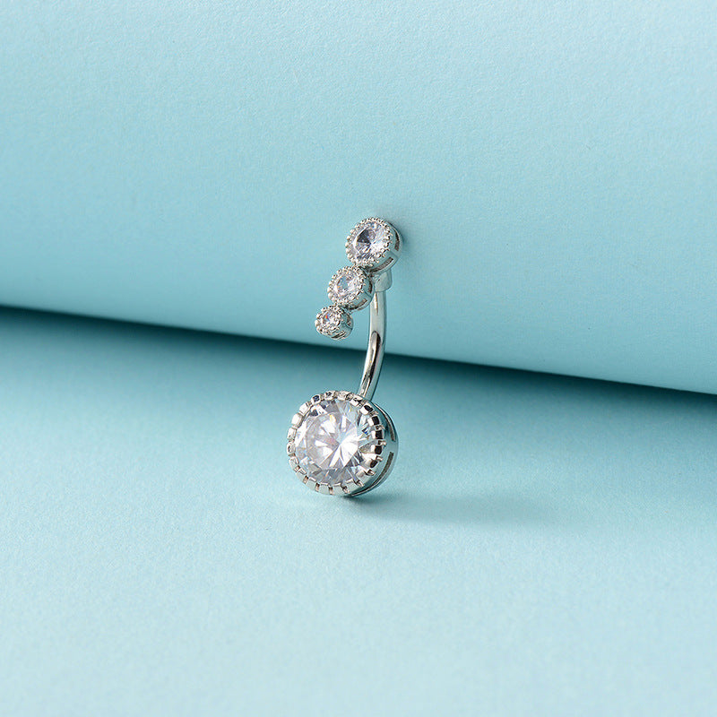 Tennis & Sparkle – Crystal Belly Ring | Premium Shine