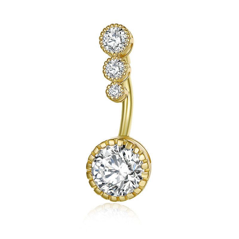 Tennis & Sparkle – Crystal Belly Ring | Premium Shine