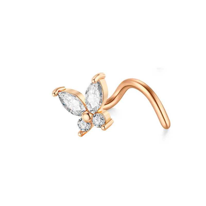 Minimal Piercing – Nose Stud (Choose Your Icon) | Sparkle