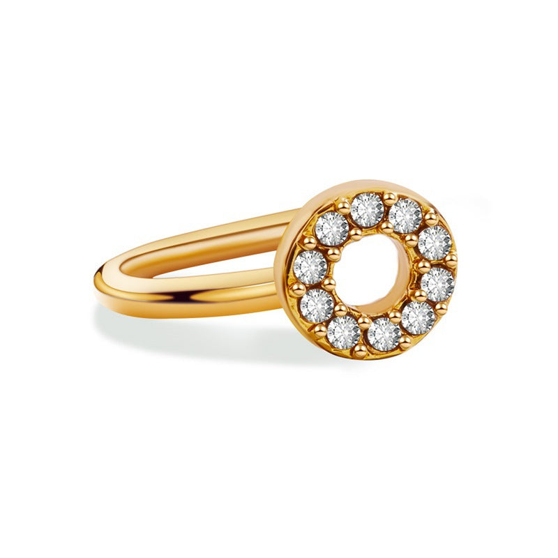 Minimal Ring – Crystal Initial (A–Z) | Signature