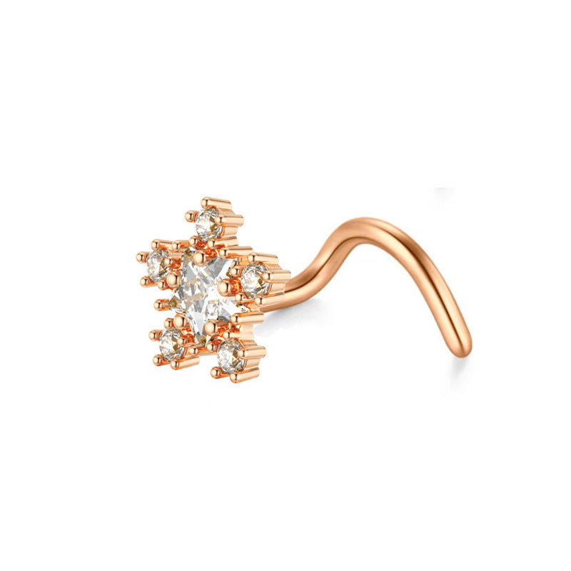 Minimal Piercing – Nose Stud (Choose Your Icon) | Sparkle